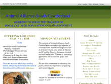 Tablet Screenshot of animalalliancesouthcumberland.org